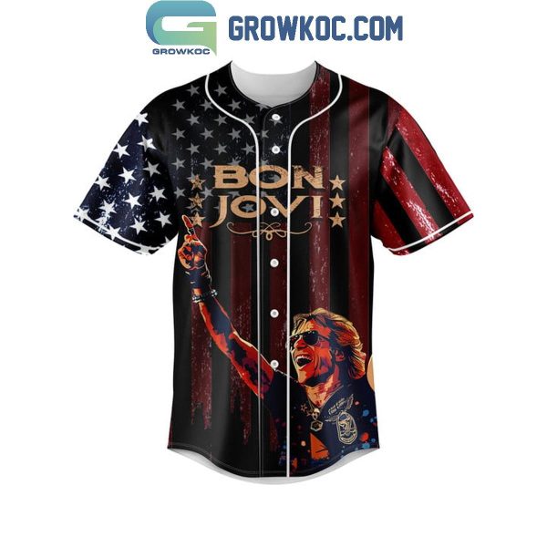 Bon Jovi For The Land Of The Free Personalized Baseball Jersey