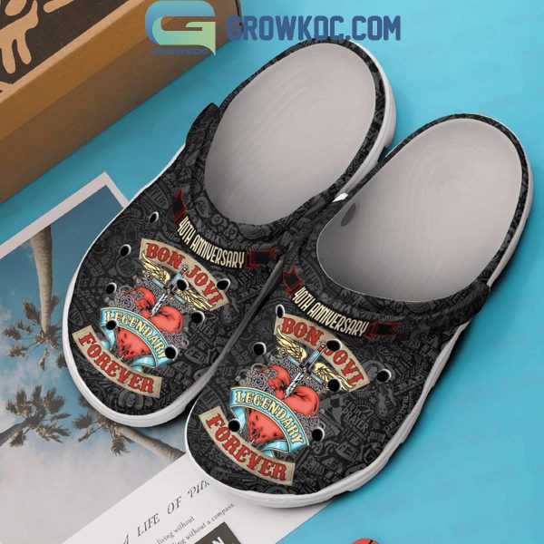 Bon Jovi Forever Legendary 40th Anniversary Crocs Clogs