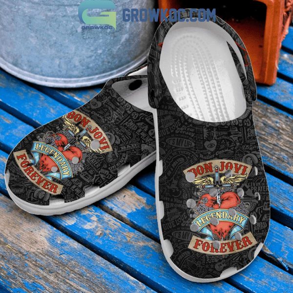 Bon Jovi Forever Legendary 40th Anniversary Crocs Clogs