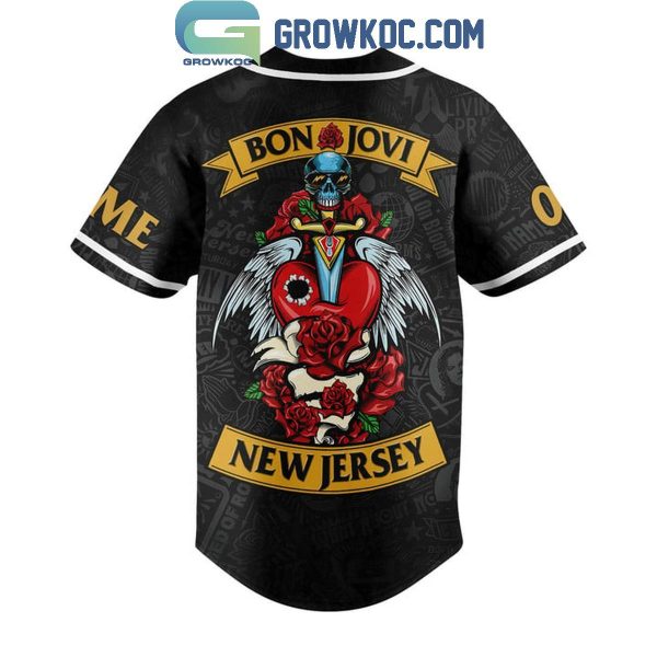 Bon Jovi Livin’ On The Prayer New Jersey Personalized Baseball Jersey