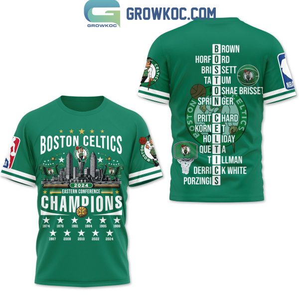 Boston Celtics 2024 Easteren Conference Basketball Champions Hoodie T Shirt