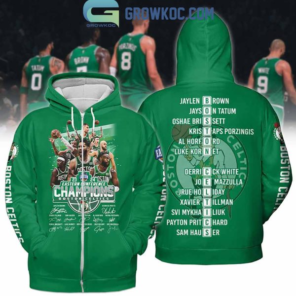 Boston Celtics Eastern Conference Champions Lines Up 2024 Hoodie T Shirt