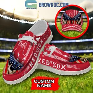 Boston Red Sox American Proud Personalized Hey Dude Shoes