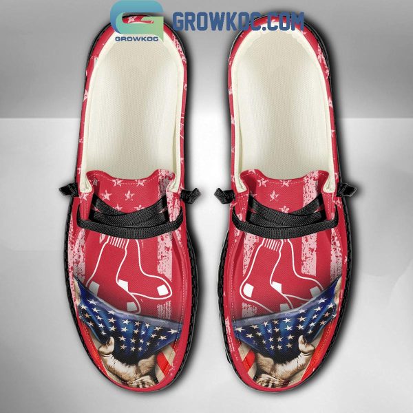 Boston Red Sox American Proud Personalized Hey Dude Shoes