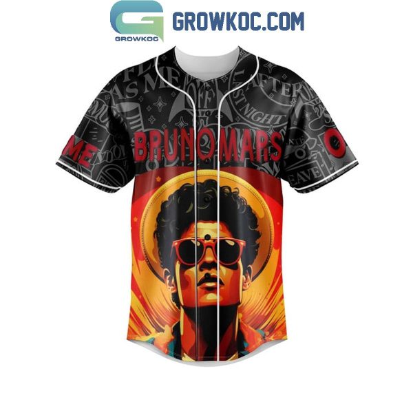 Bruno Mars Count One Me Personalized Baseball Jersey Black Version
