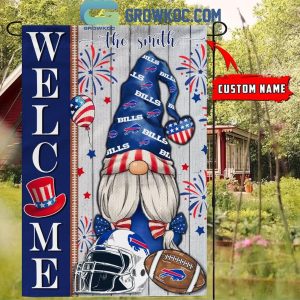 Buffalo Bills Football Welcome 4th Of July Personalized House Garden Flag