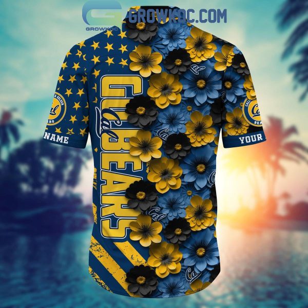 California Golden Bears Summer Flower Love Fan Personalized Hawaiian Shirt