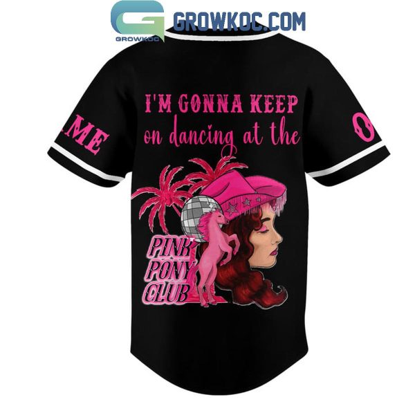 Chappell Roan Keep Dancing At The Pink Pony Club Personalized Baseball Jersey