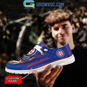 Chicago Cubs American Proud Personalized Hey Dude Shoes
