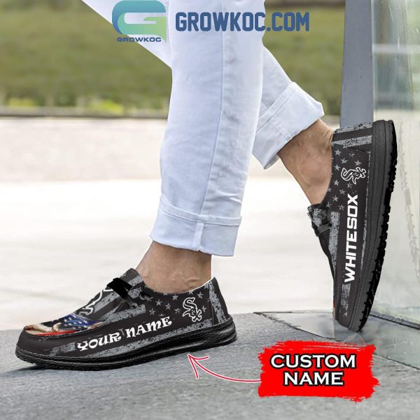 Chicago White Sox American Proud Personalized Hey Dude Shoes