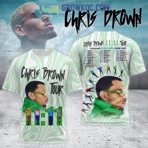 Chris Brown 1111 Tour In 2024 Fan Celebrating Hoodie Shirt