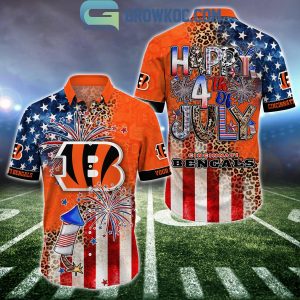 Cincinnati Bengals Patriot Fan Happy 4th Of July Hawaiian Shirts