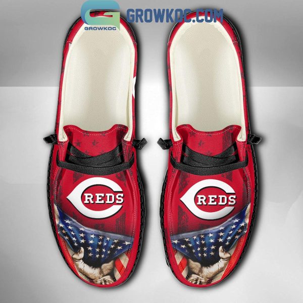 Cincinnati Reds American Proud Personalized Hey Dude Shoes