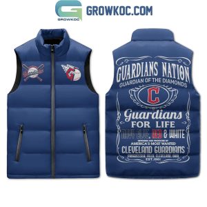 Cleveland Guardians Of The Diamond For Life Sleeveless Puffer Jacket