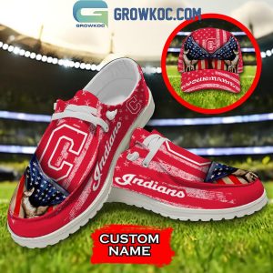 Cleveland Indians American Proud Personalized Hey Dude Shoes