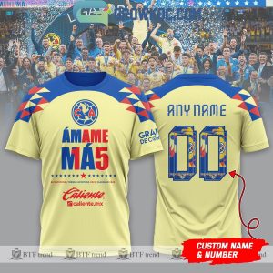 Club America Bicampeones Amame 15 Champions 2024 Personalized Hoodie Shirts