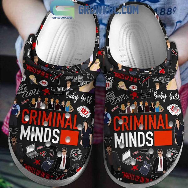 Criminal Minds Wheels Up In 30 Crocs Clogs Black