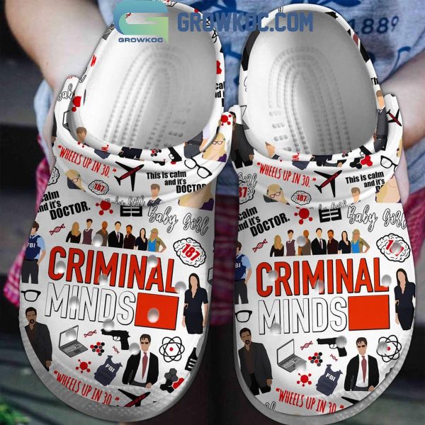 Criminal Minds Wheels Up In 30 Crocs Clogs White
