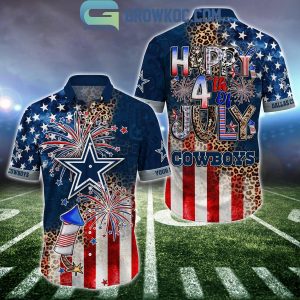 Dallas Cowboys Patriot Fan Happy 4th Of July Hawaiian Shirts