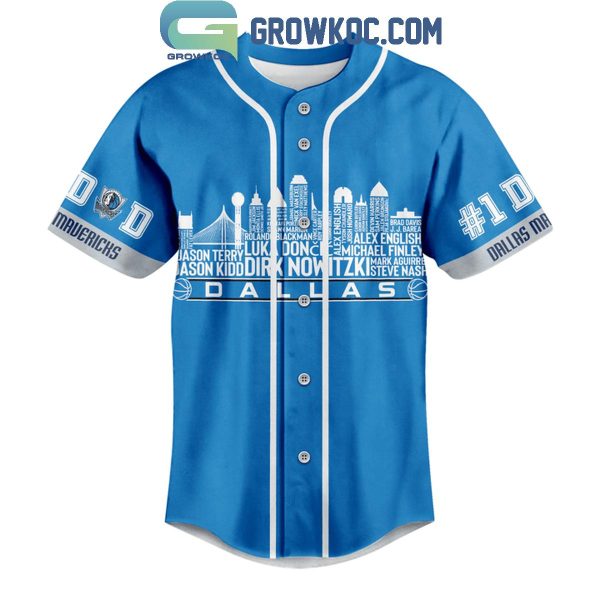Dallas Mavericks Best Dad Ever Just Ask Personalized Baseball Jersey