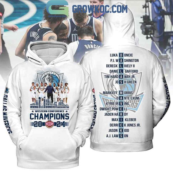 Dallas Mavericks Western Conference Champions 2024 Squad Name Hoodie Shirts