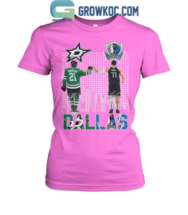 Dallas Stars Jason Robertson Dallas Mavericks The Legend T-Shirt