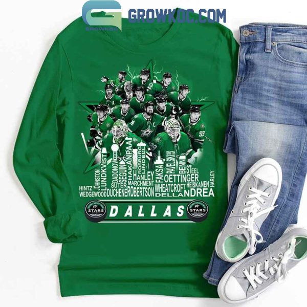 Dallas Stars True Team True Winner Skyline Player 2024 T-Shirt