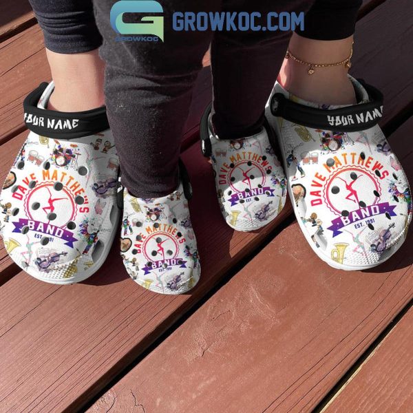 Dave Matthew Band Est. 1991 Fan Personalized Crocs Clogs