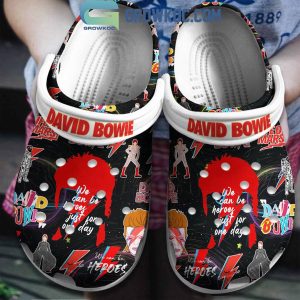 David Bowie Be A Heroes Just For One Day Crocs Clogs