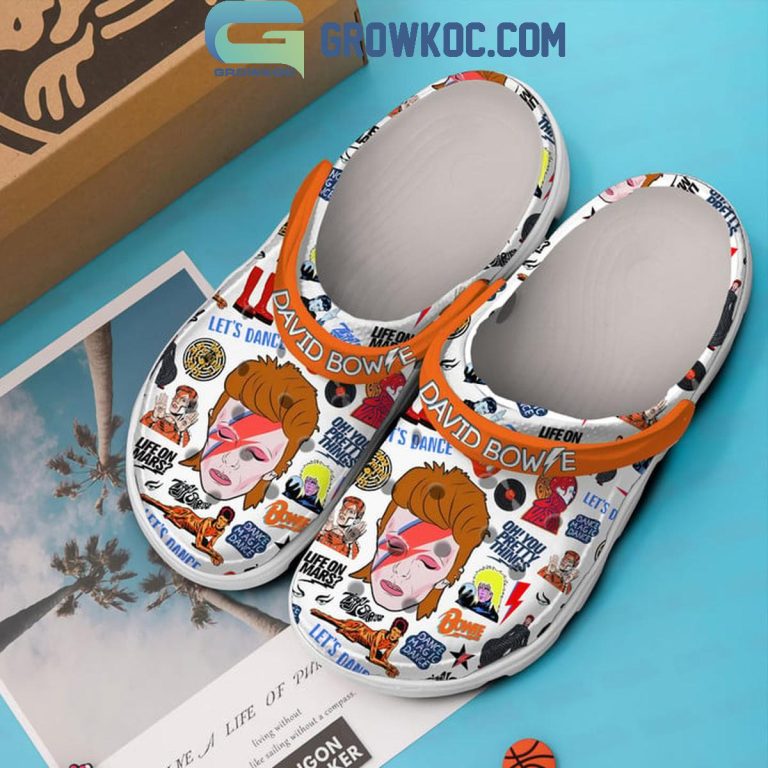 David Bowie Life On Mars Crocs Clogs - Growkoc