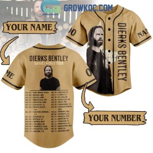 Dierks Bentley Gravel And Gold Tour 2024 Personalized Baseball Jersey