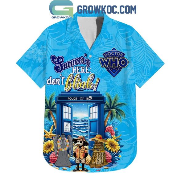 Doctor Who Summer’s Here Don?t Blink Hawaiian Shirts