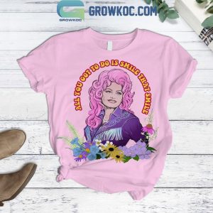 Dolly Parton All You Got To Do Is Smile Pink Version T-Shirt Short Pants