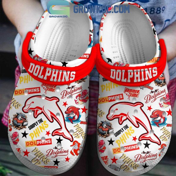 Dolphins Rugby Simply The Phins Summer Time Crocs Clogs