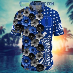 Duke Blue Devils Summer Flower Love Fan Personalized Hawaiian Shirt