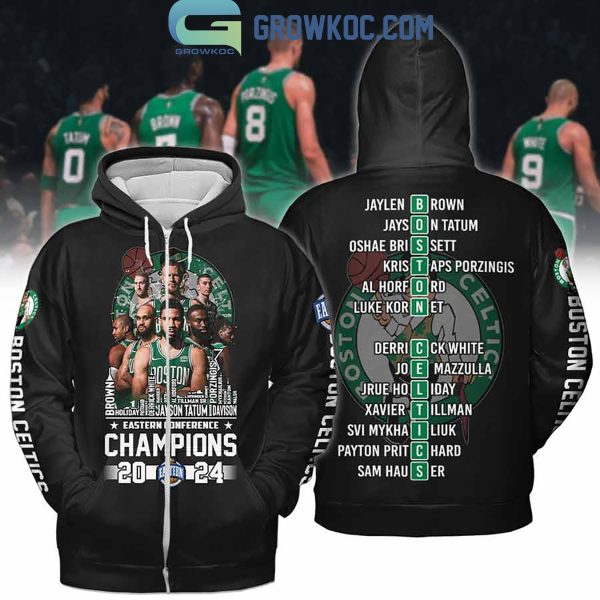 Eastern Conference Champions 2024 Boston Celtics Basketball Lines Up 2024 Hoodie T Shirt