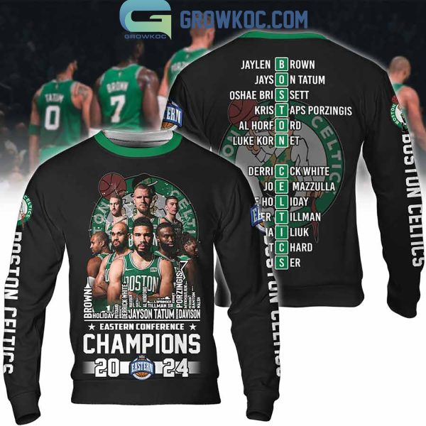 Eastern Conference Champions 2024 Boston Celtics Basketball Lines Up 2024 Hoodie T Shirt