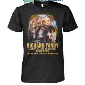 Electric Light Orchestra Richard Tandy Thank You For The Memories 1948-2024 T-Shirt