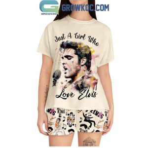 Elvis Presley Just A Girl Who Love Elvis T-Shirt Short Pants
