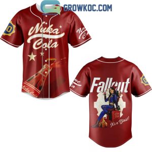 Fallout Nuka-Cola Red Design Personalized Baseball Jersey