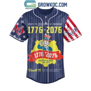 Fallout Vault-Tec 1776-2076 We’re All In This Together Personalized Baseball Jersey
