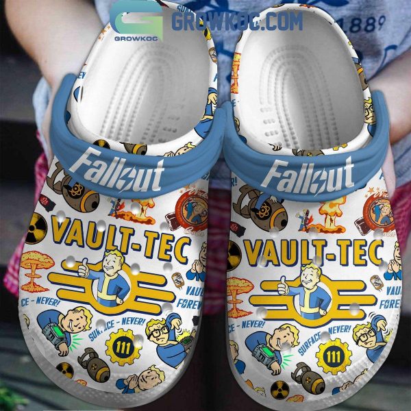 Fallout Vault Tec Surface Never 111 Crocs Clogs