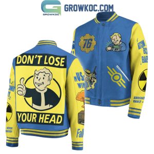 Fallout Vaultboy Don’t Lose Your Head Baseball Jacket