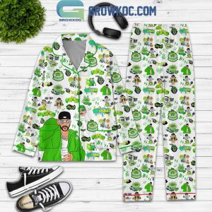 Feid Frexxo Green Love Fan Polyester Pajamas Set