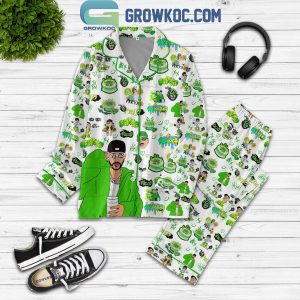 Feid Frexxo Green Love Fan Polyester Pajamas Set