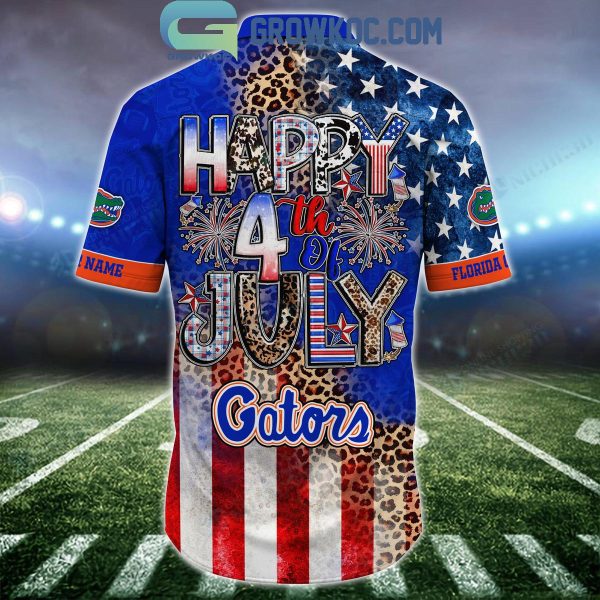 Florida Gators Celebrating Happy 4th Of July Hawaiian Shirts