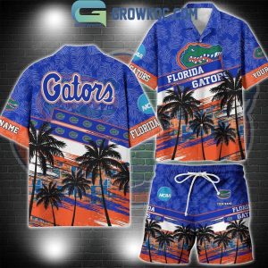Florida Gators Coconut Tree Summer Lover Personalized Hawaiian Shirt