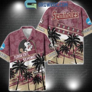 Florida State Seminoles Coconut Tree Summer Lover Personalized Hawaiian Shirt