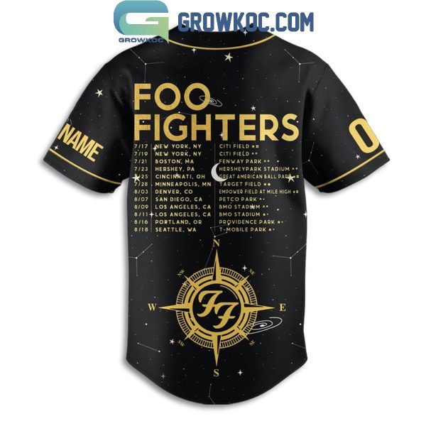 Foo Fighters 2024 US Tour Personalized Baseball Jersey