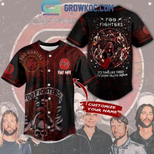 Foo Fighters It’s Time Like These You Learn To Live Personalized Baseball Jersey